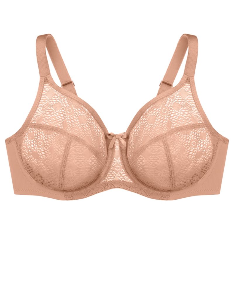 Plus Size Full Figure Wonderwire Lace Comfort Bra 9855