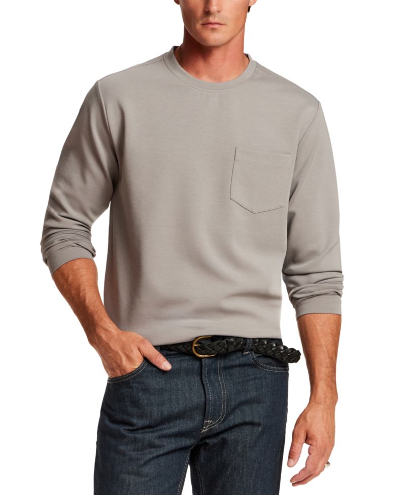 Men's Pocket Crewneck Scuba Knit T-Shirt