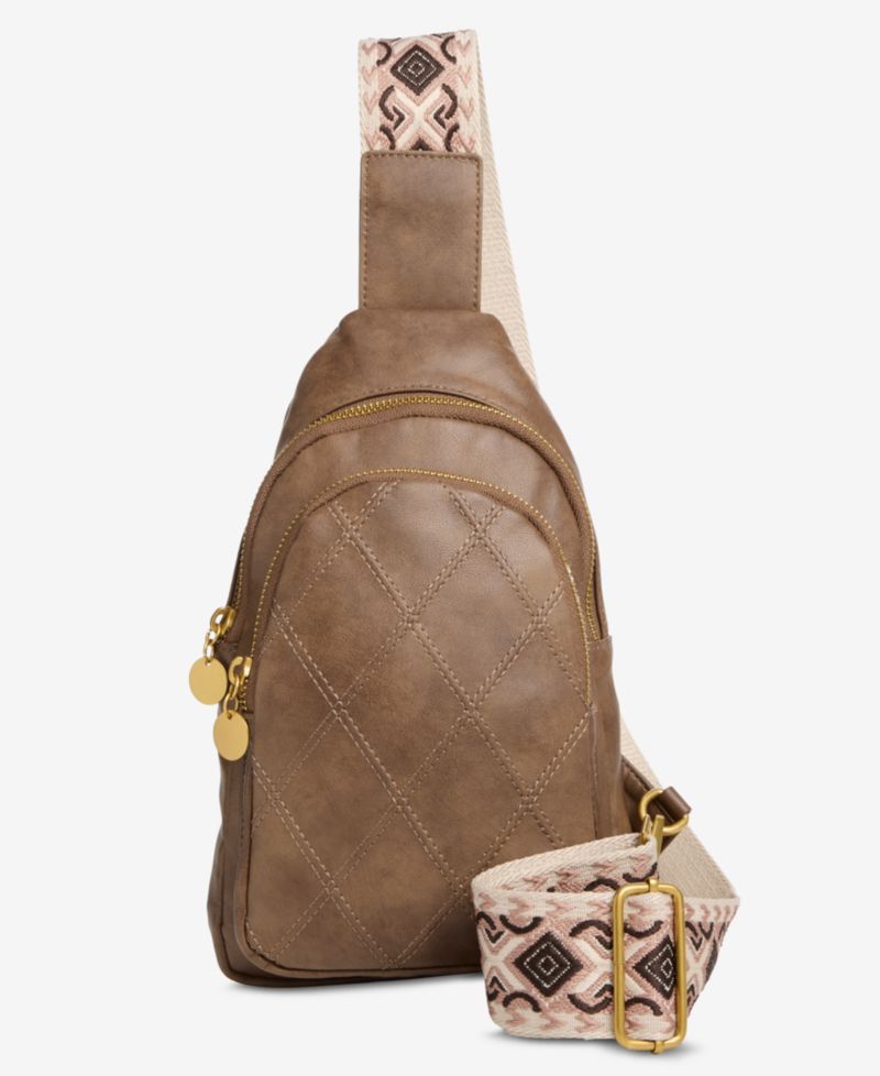 Diamond Quilted Sling Bag
