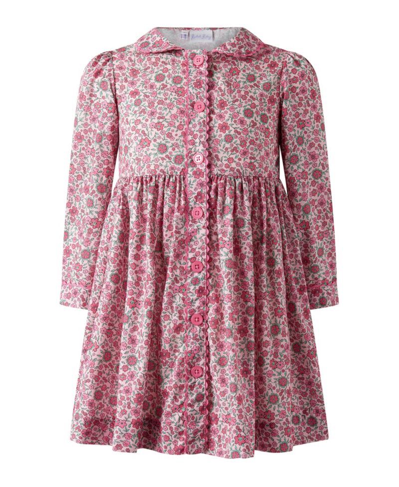 Toddler Girls' 2T-5T Cosmos Long-Sleeve Floral-Print Dress