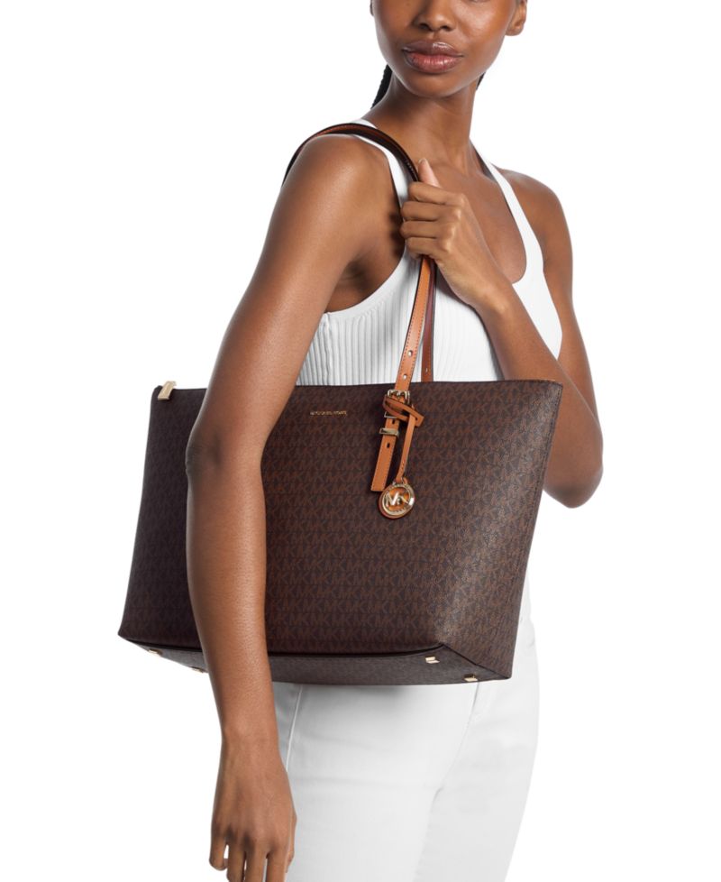 Quinn Large East West Multi-Function Zip-Top Tote Handag