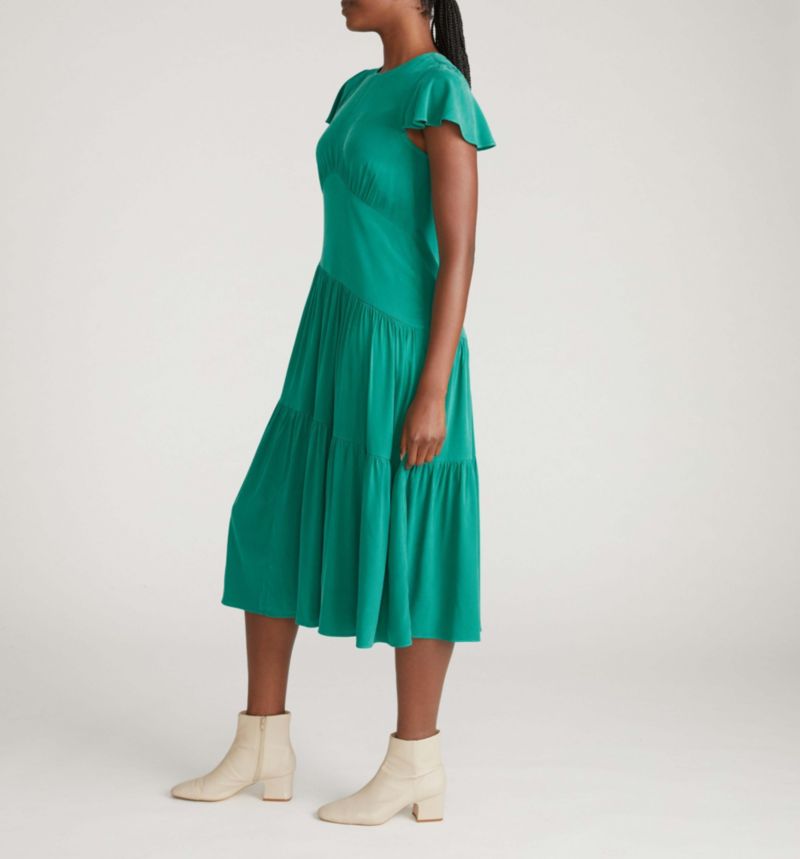 Plus Size Mariella Stretch Cupro Dress