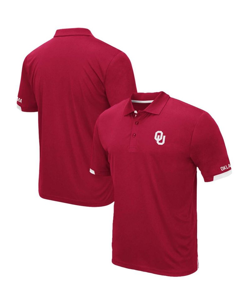 Men's Crimson Oklahoma Sooners Big and Tall Santry Polo Shirt