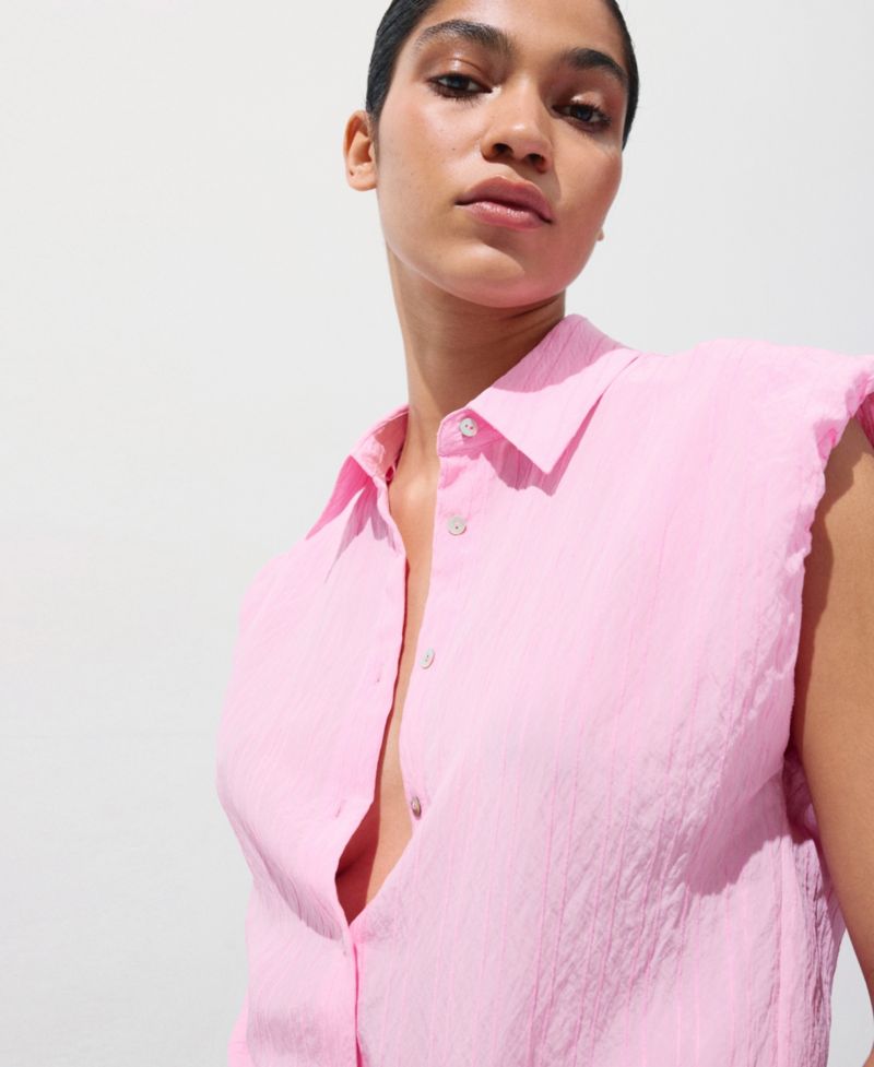 Women's Embroidery Striped Shirt