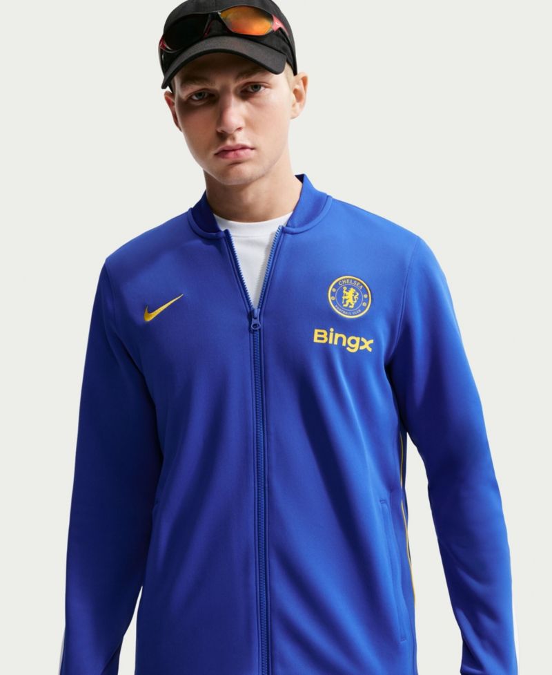 Men's Blue Chelsea Strike Full-Zip Dri-FIT Jacket