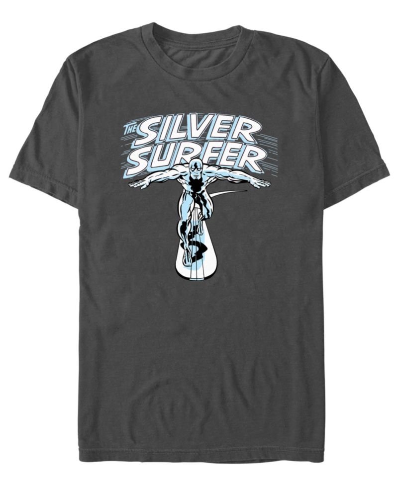 Men's Silver Surfer Wordmark Short Sleeve T-Shirt