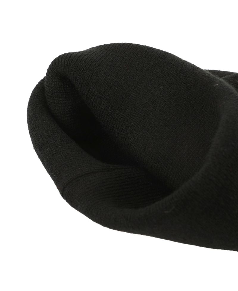 Men's Embroidered Logo Black Cuff Beanie.