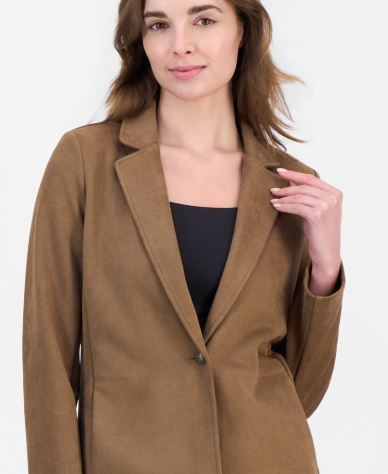 Women's Faux-Suede Blazer
