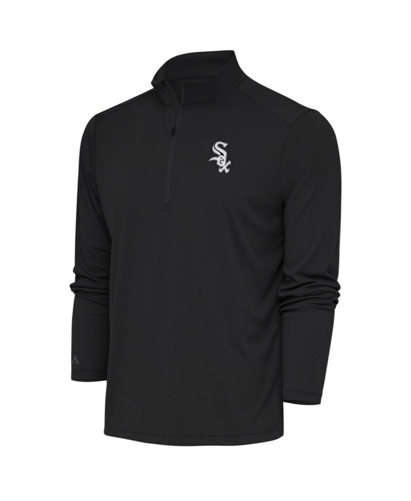Men's Charcoal Chicago White Sox Metallic Tribute Quarter-Zip Sweatshirt