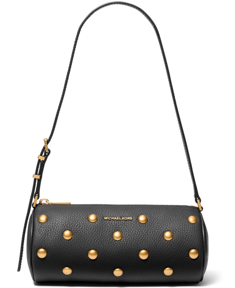 Michael Kors Izzy Small Leather Barrel Pouchette Handbag