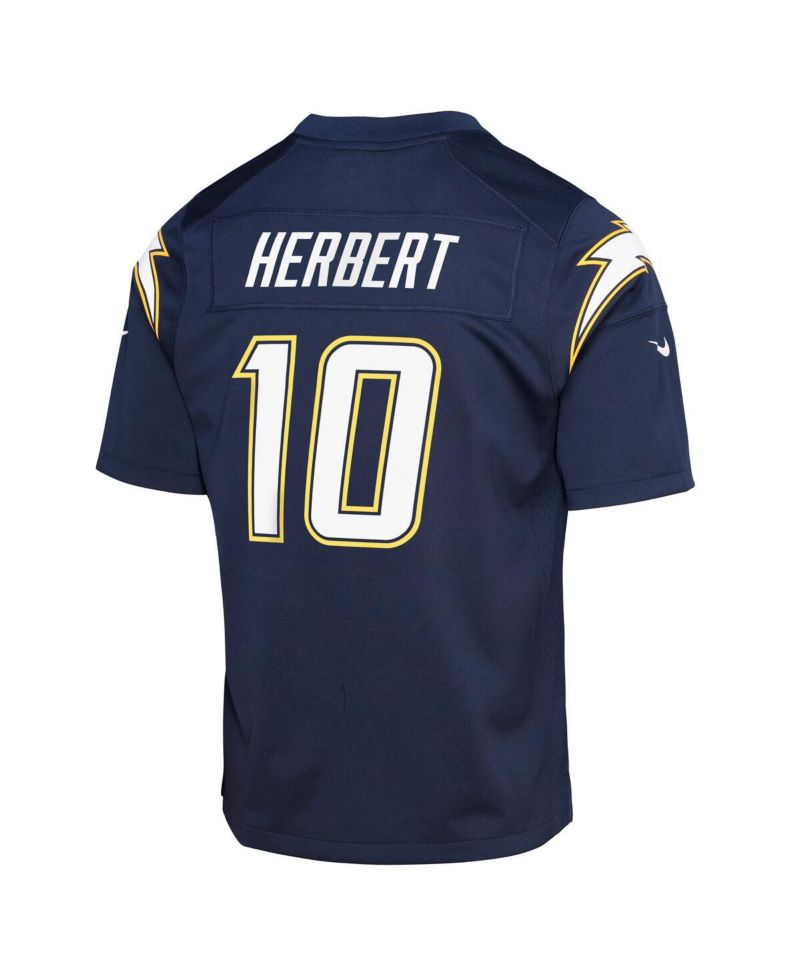 Big Boys and Girls Justin Herbert Navy Los Angeles Chargers Alternate Super Chargers Game Player Jersey