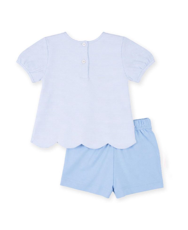 Big Girls (2T - 8) Knit Short Set with School Supplies