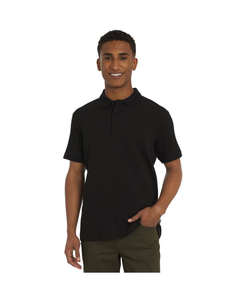 Men's Perry Cotton Rib Knit Polo