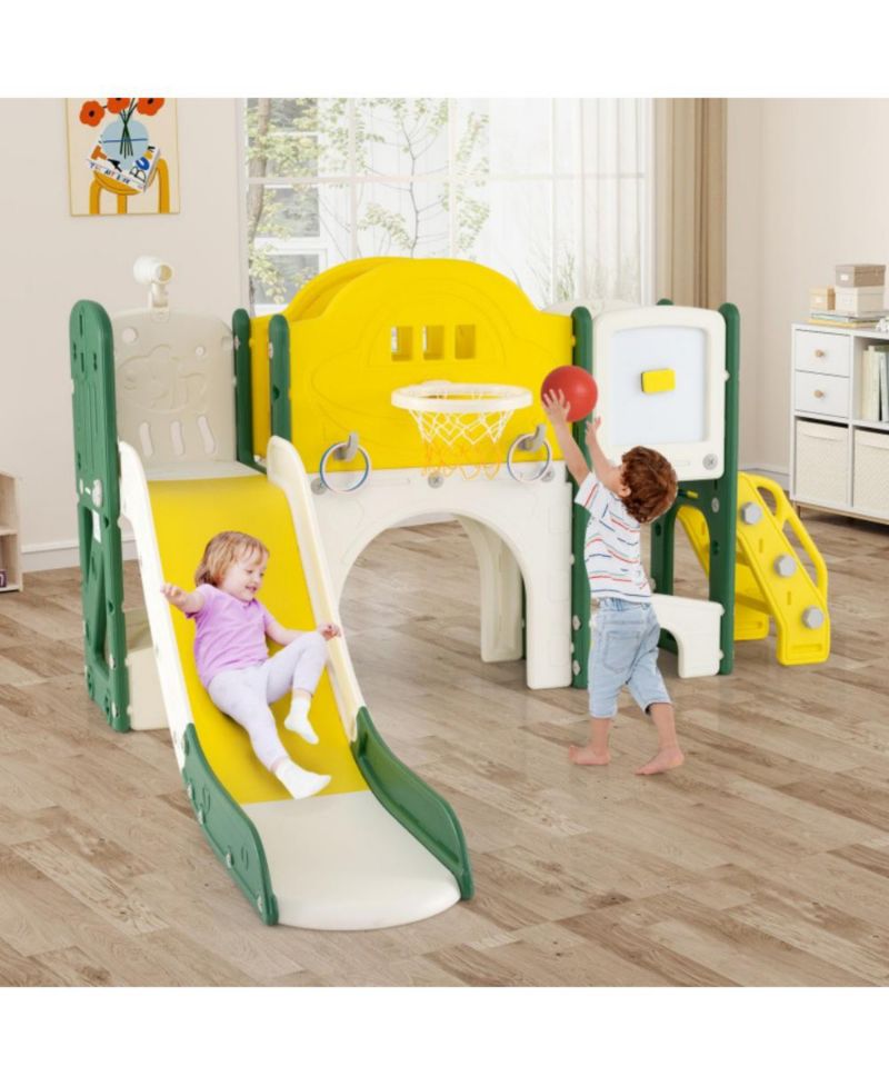 Toddler 10-in-1 Slide and Climber Playset
