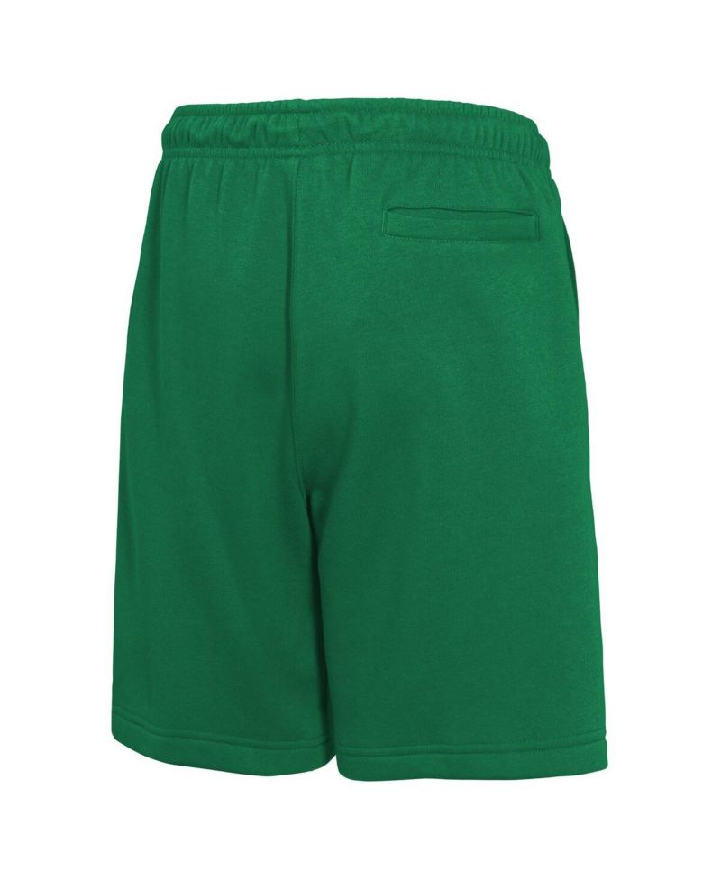 Big Boys and Girls Kelly Green Boston Celtics Courtside Club Fleece Shorts