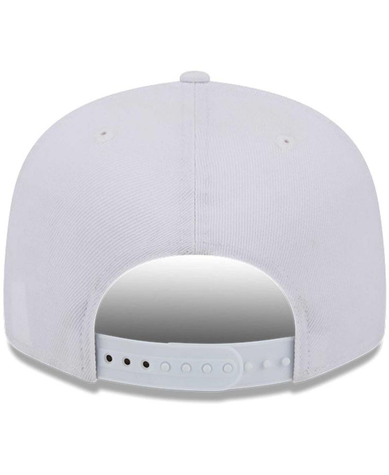 Men's Miami Dolphins Main White on White 9FIFTY Snapback Hat