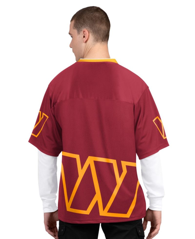 Men's Burgundy/White Washington Commanders Short Sleeve & Long Sleeve T-Shirt Combo Pack