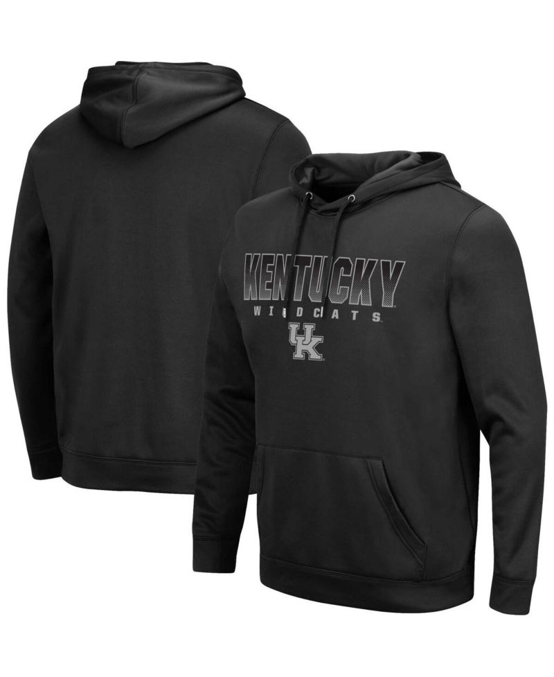 Men's Black Kentucky Wildcats Blackout 3.0 Pullover Hoodie