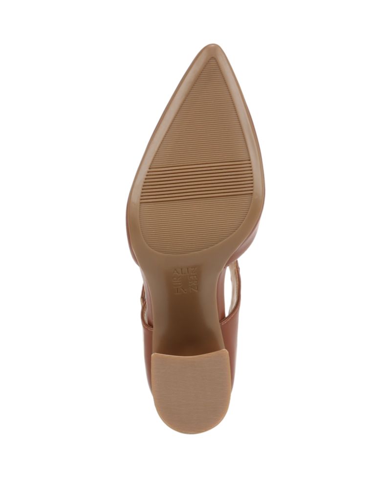 Women's Pixie Mary Jane Pointed Toe Block Heel Pumps