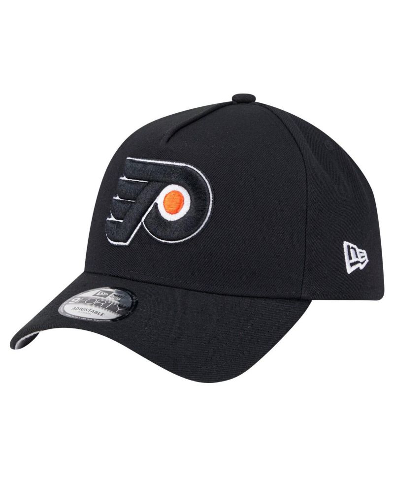 Men's Black Philadelphia Flyers Core A-Frame 9FORTY Adjustable Hat
