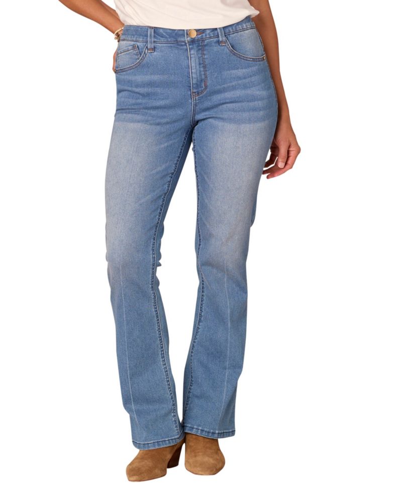 Petite "Ab"Solution High-Rise Bootcut Jeans