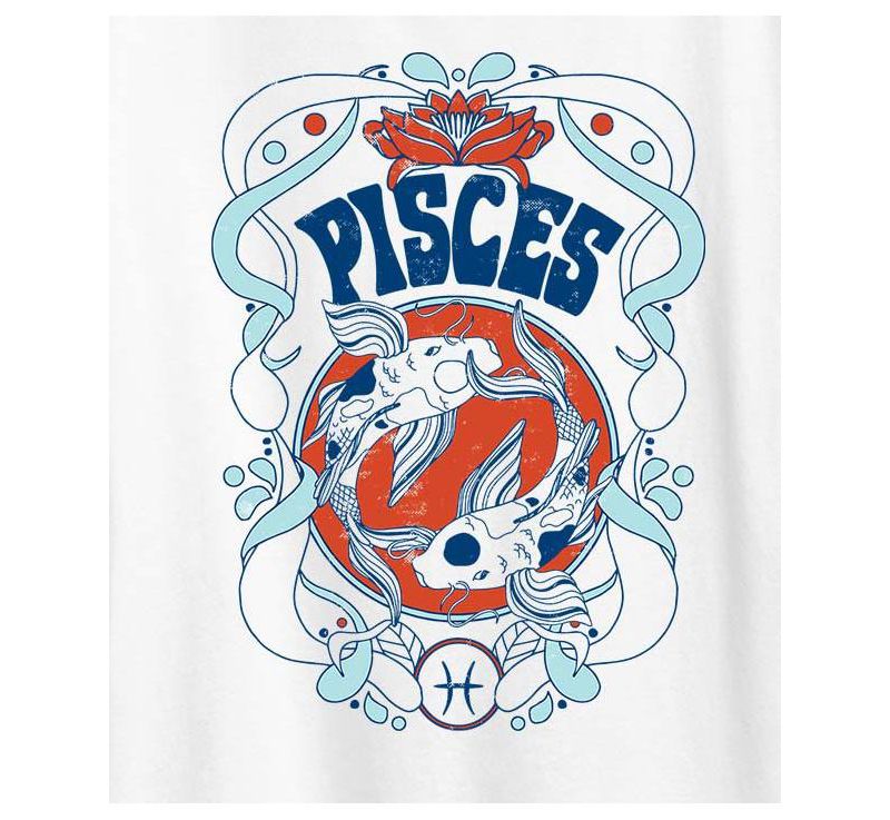 Zodiac Pisces Plus Size Graphic T-Shirt