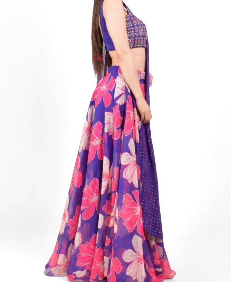 Women's Floral Embroidered Lehenga Choli