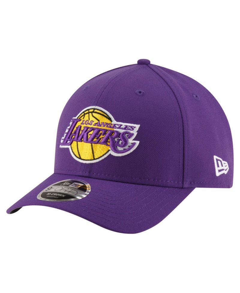 Men's Purple Los Angeles Lakers 9FORTY Stock M-Crown Adjustable Hat