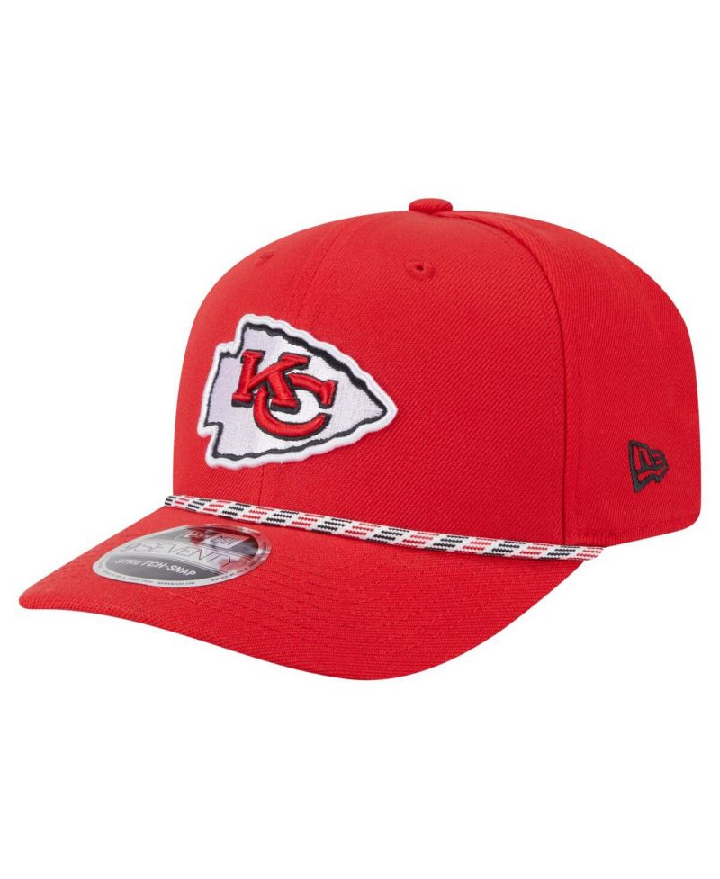 Men's Red Kansas City Chiefs Gameday Multi Rope 9SEVENTY Stretch-Snap Hat