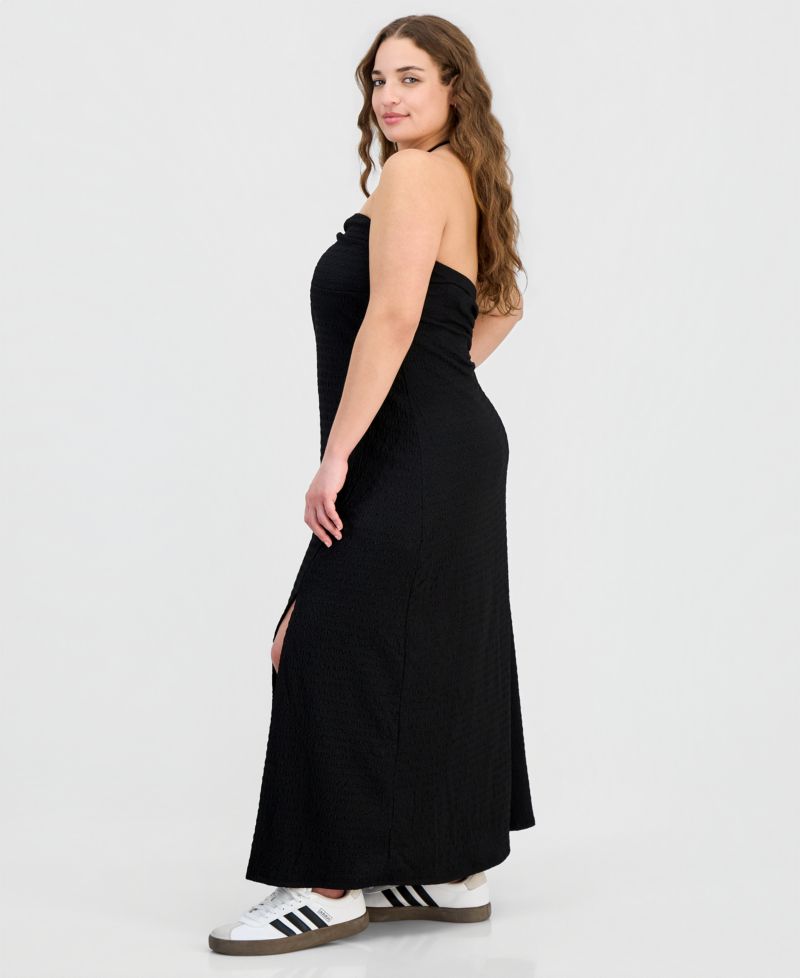 Trendy Plus Size Halter Bandeau Maxi Dress
