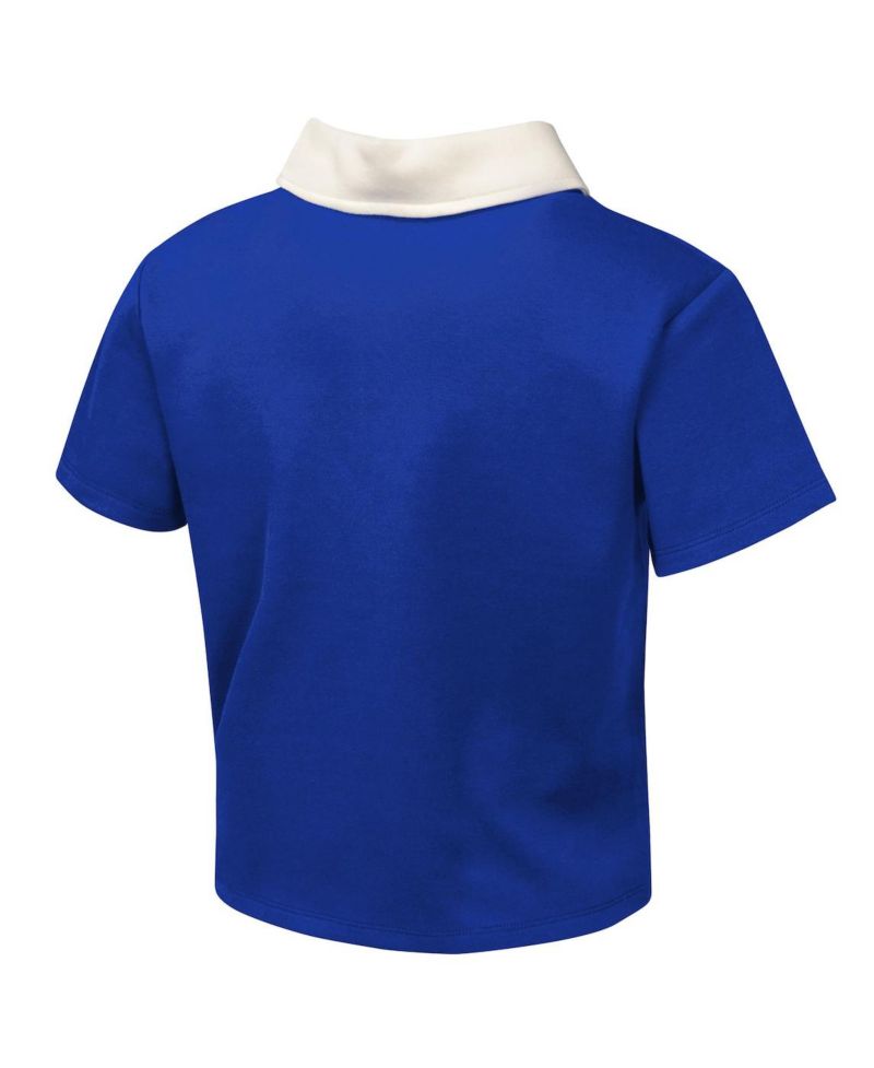 Big Girls Royal Chicago Cubs Base Trainer Johnny Polo and Skort Set
