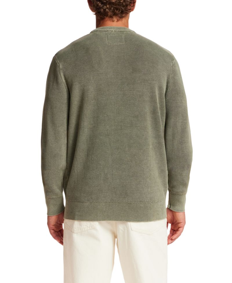 Men's Rib Knit Stonewash Sweater