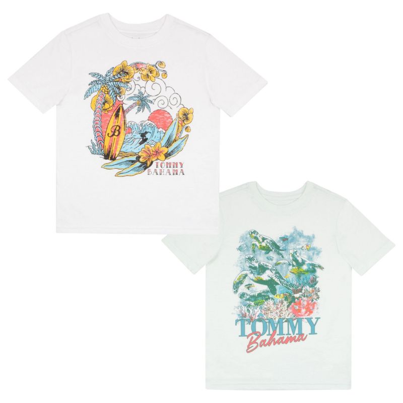 Boys 2 Piece Casual Crewneck T-Shirt Bundle Set