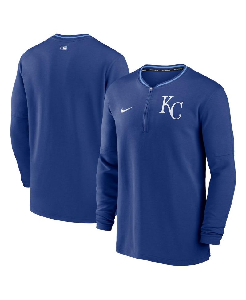 Men's Royal Kansas City Royals Authentic Collection Performance Half-Zip Top