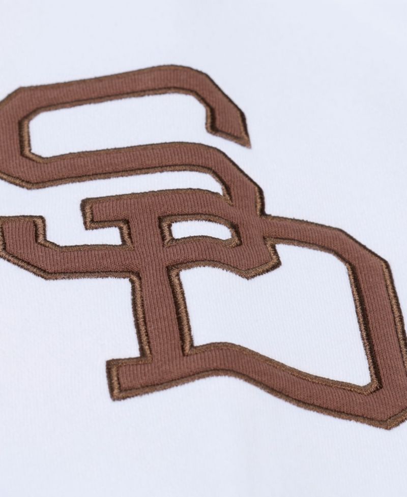 Men's White San Diego Padres Cooperstown Collection Fleece Hoodie