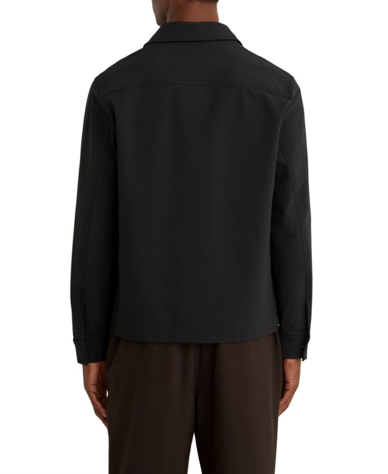 Men's Divide Utilitarian Soft-Fleece Lined Twin-Pocket Overshirt