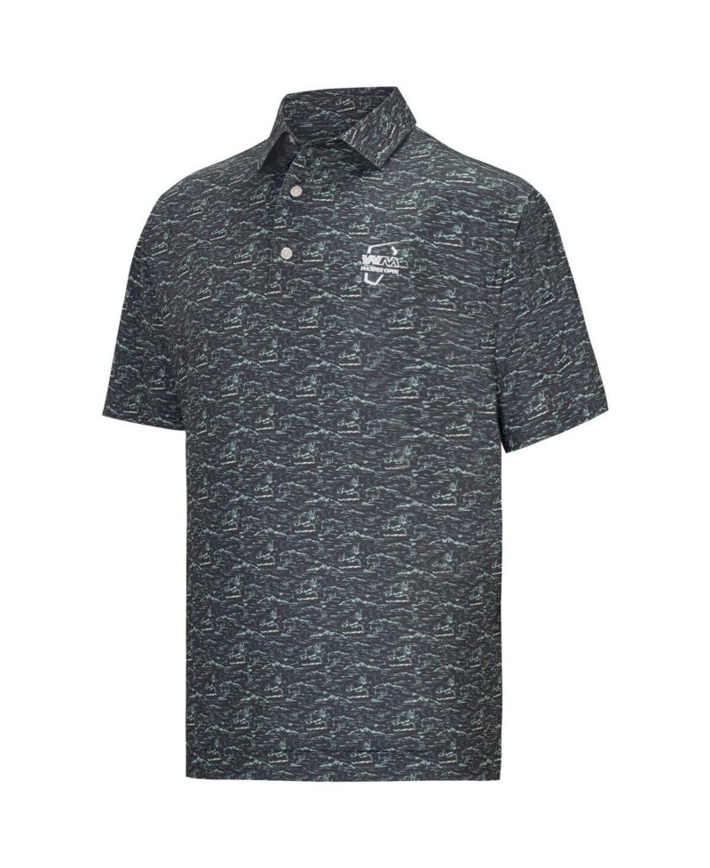 Men's Gray WM Phoenix Open ProDry All Over Print Polo Shirt