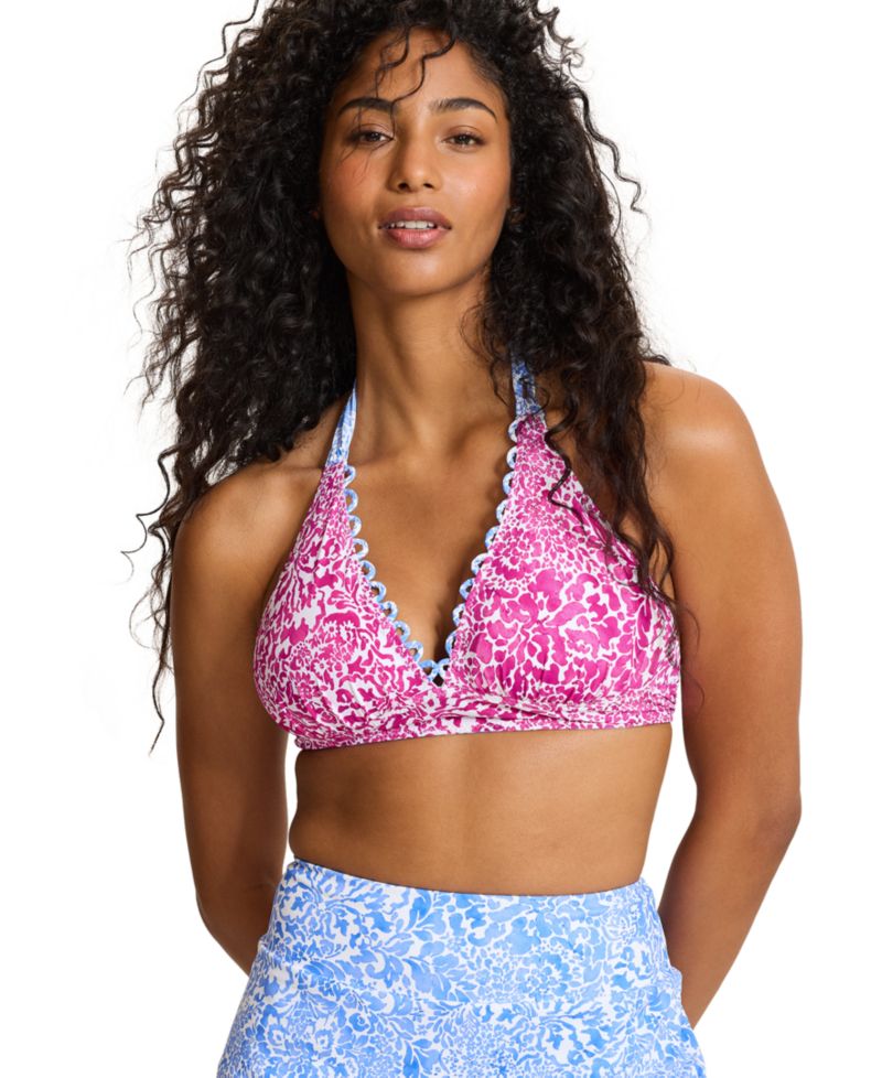 Women's Reversible V-Neck Tie-Back Swim Top