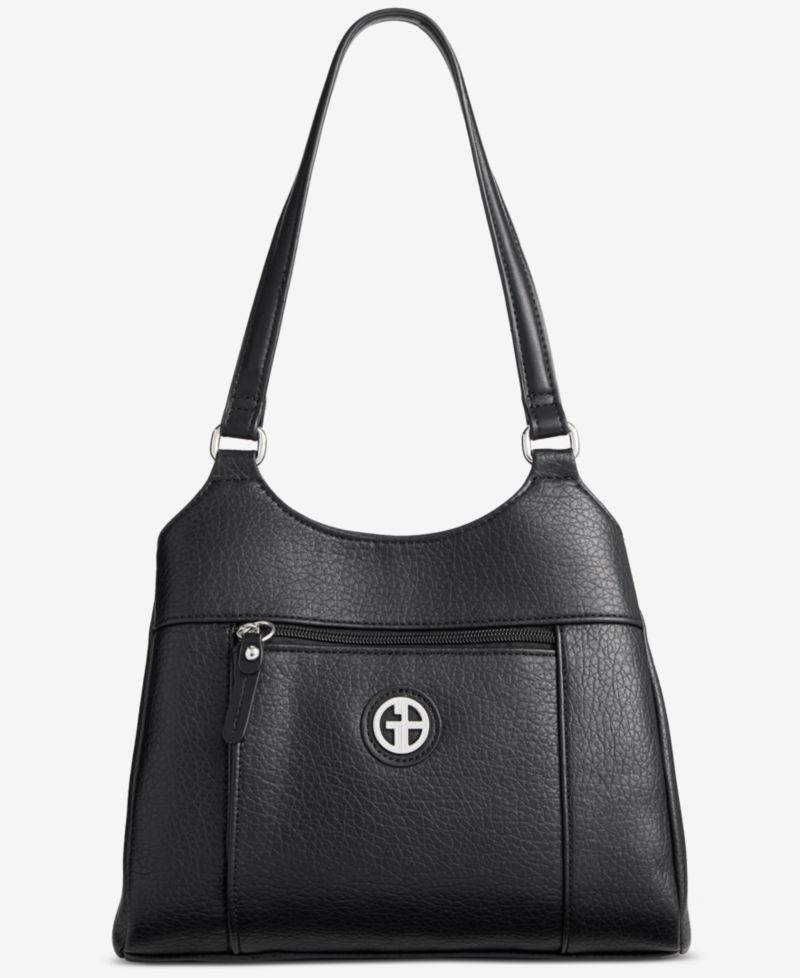 Pebbled 4-Poster Tote