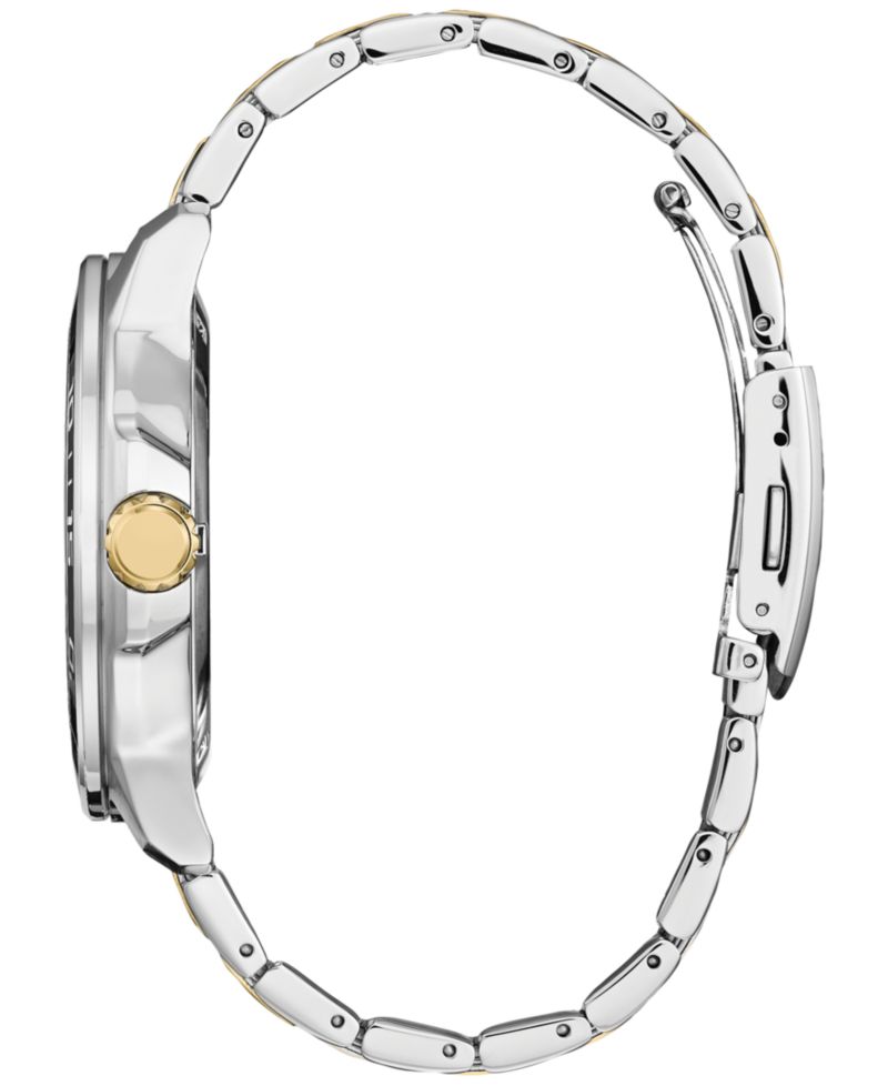 Men's Sport Two-Tone Stainless Steel Bracelet Watch 45mm