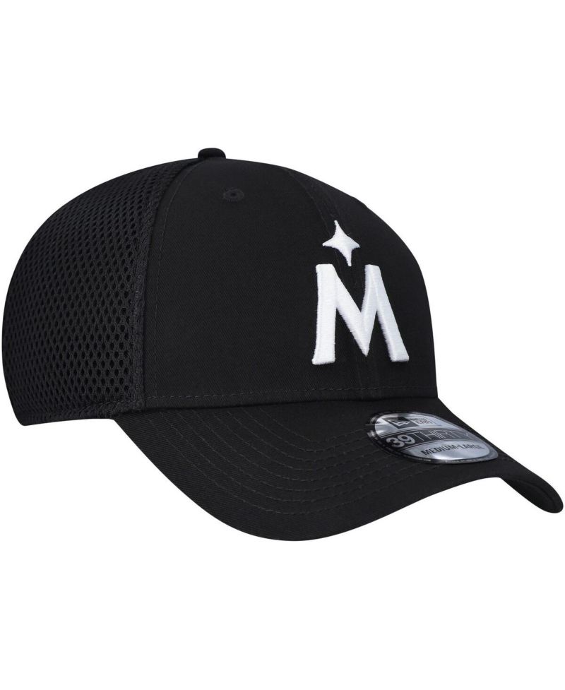 Men's Minnesota Twins Evergreen Black White Neo 39THIRTY Flex Hat