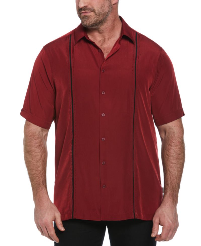 Men's Big & Tall Stripe Short Sleeve Shirt