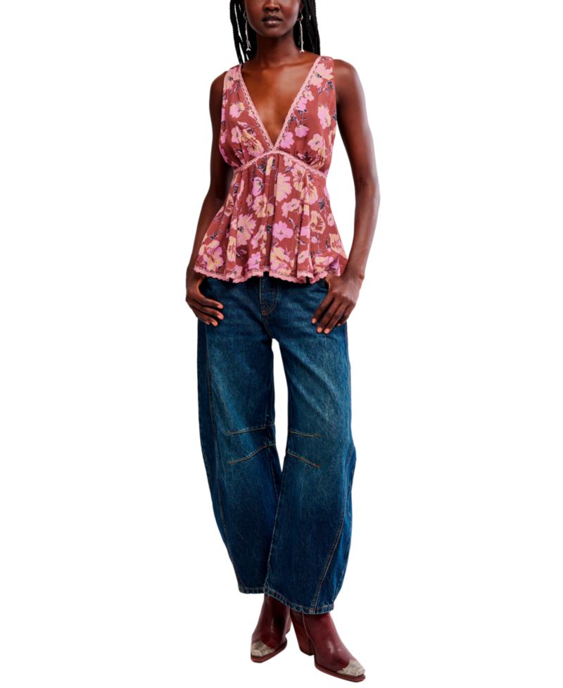 Women's Rome Printed V-Neck Tank Top