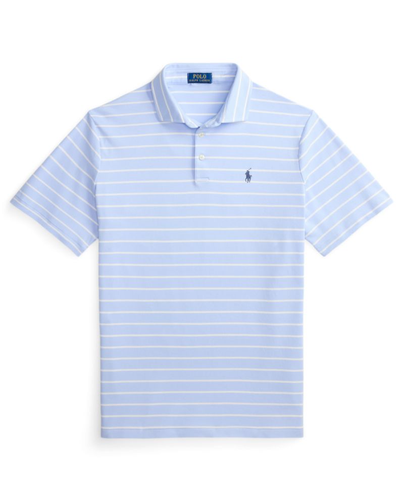 Classic Striped Soft Cotton Polo Shirt