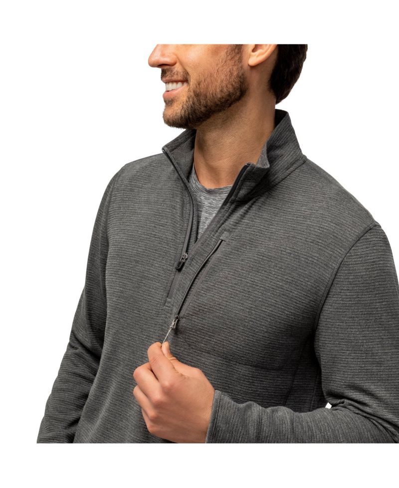 Men's Altitude Quilt Long Sleeve 1/2 Zip Mock Neck Shirt