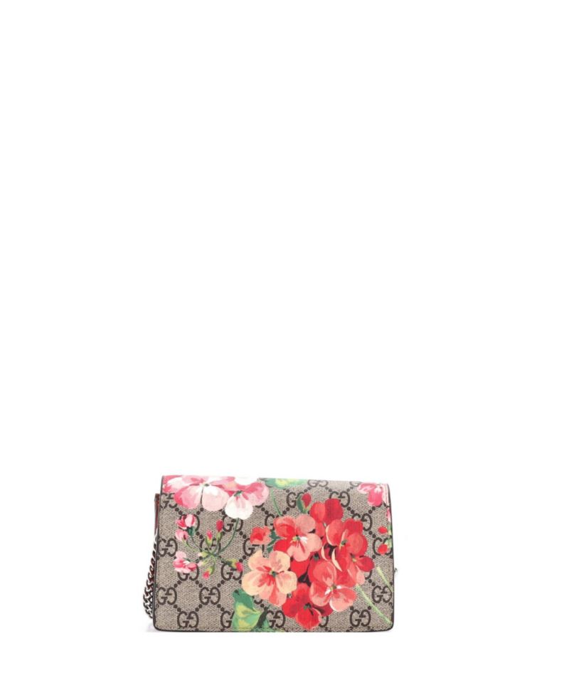 Super Mini Dionysus Bag Blooms Print GG Coated Canvas