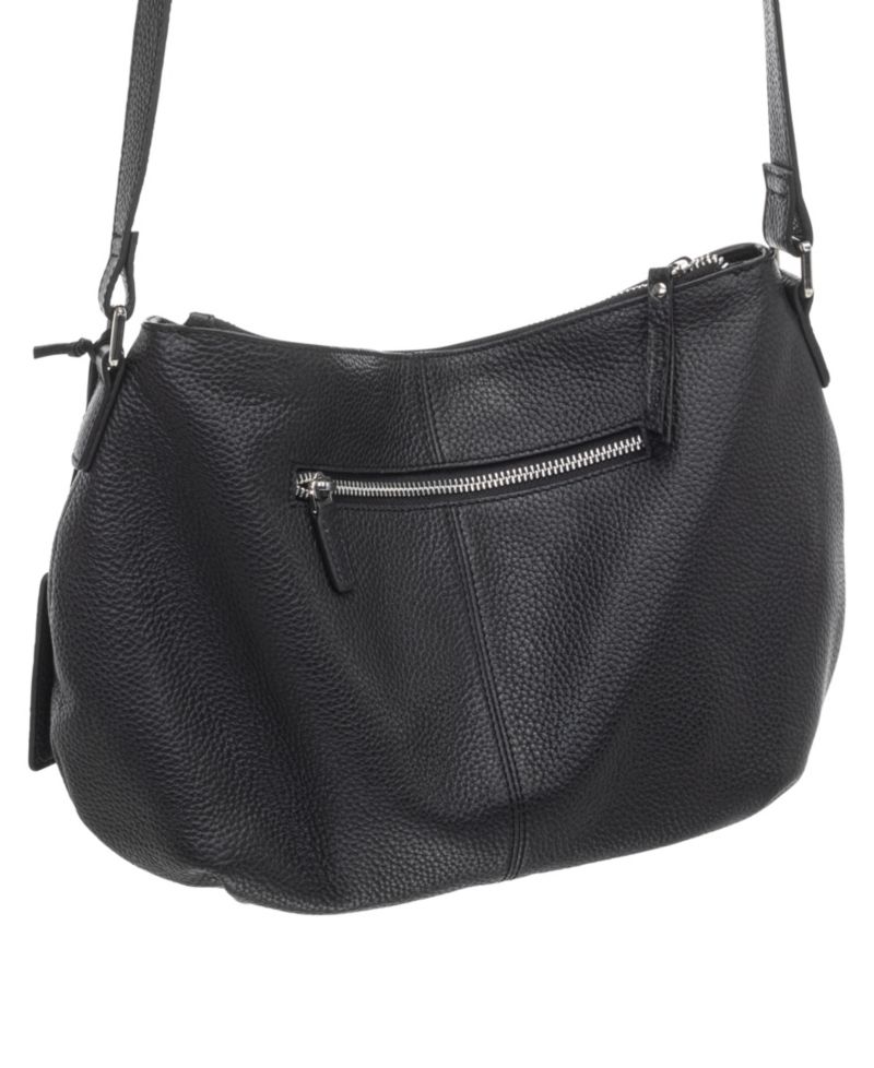 Women's Pebbled Scarlet Crossbody Hobo Bag