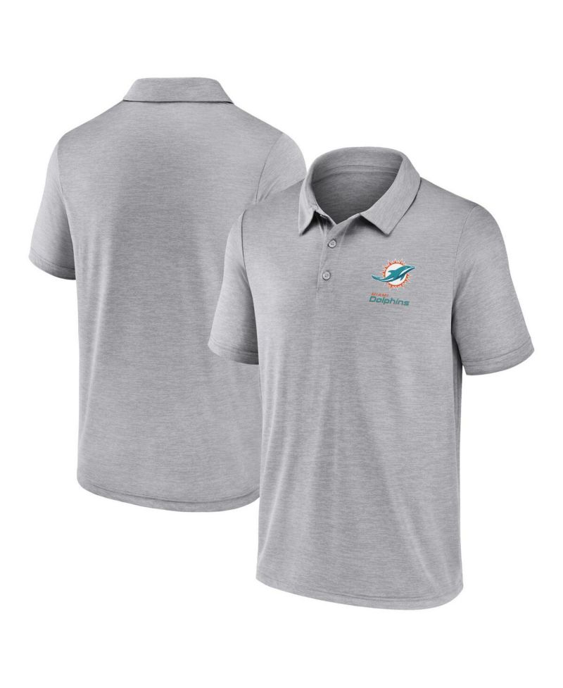 Men's Gray Miami Dolphins Making Waves Polo Shirt