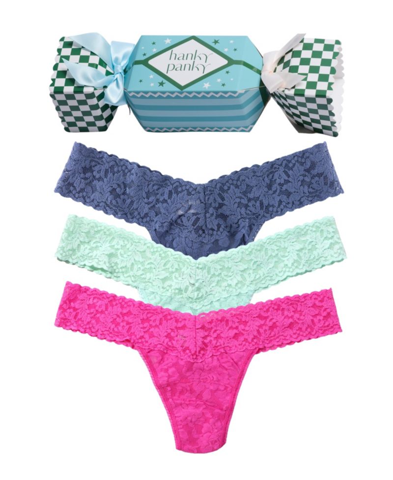 Women's Lace Low-Rise Holiday Thong