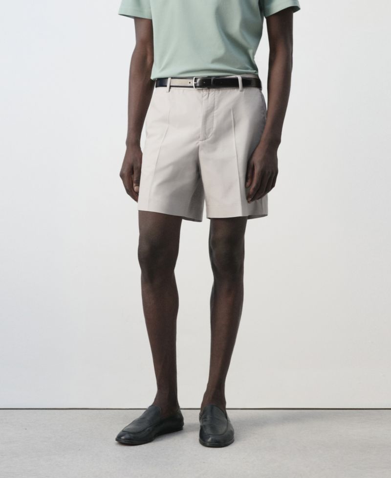Men's Slim-Fit Cotton-Lyocell 6.69" Bermuda Shorts